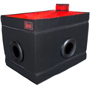 SECRET DOME - KINK CLUB LA NICHE CABIN PRETO E VERMELHO
